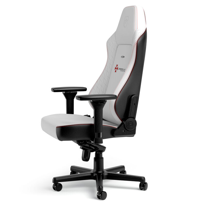 noblechairs HERO Resident Evil Umbrella Edition ryggstøtte detalj