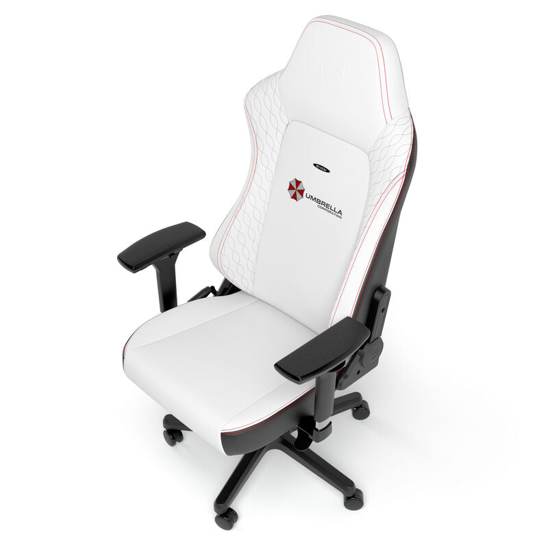 nærbilde av hjul på noblechairs HERO gamingstol Resident Evil Umbrella Edition