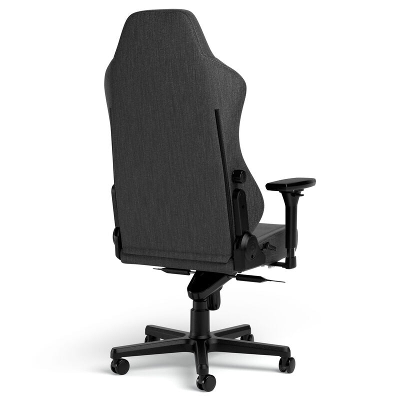 noblechairs HERO TX gamingstol stoff antrasitt detalj av armlener