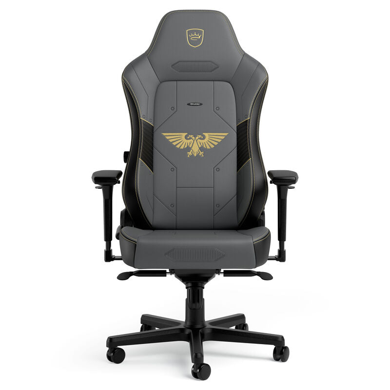 bakside av noblechairs HERO gamingstol Warhammer 40K Edition grå