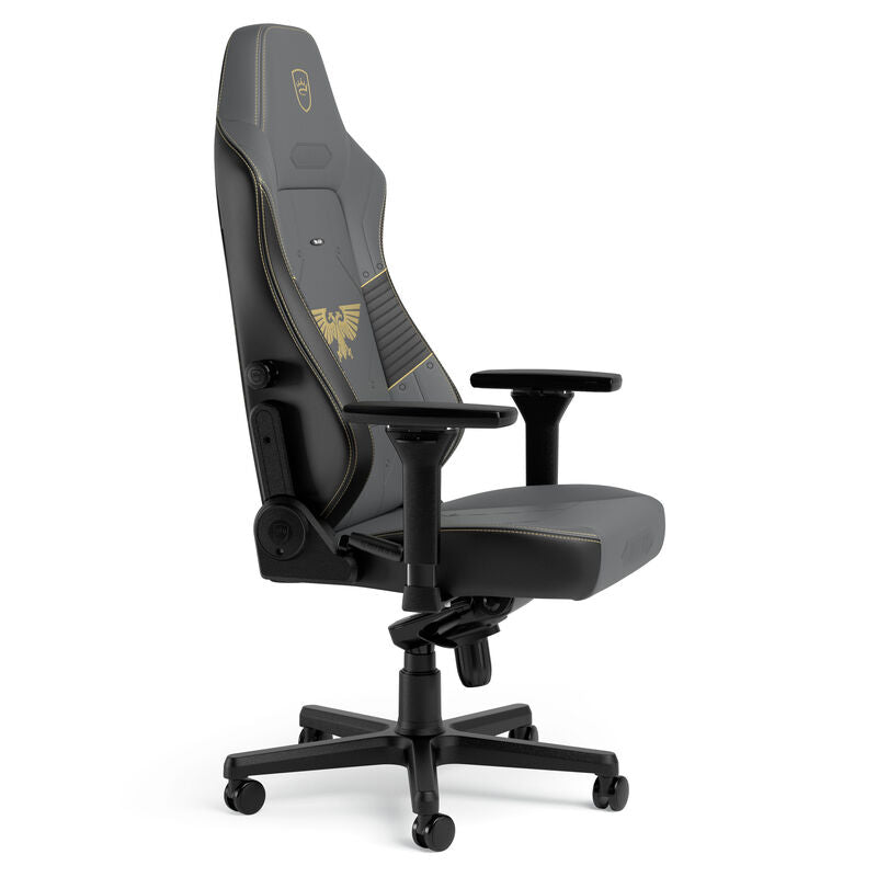 sideprofil av noblechairs HERO gamingstol Warhammer 40K Edition grå