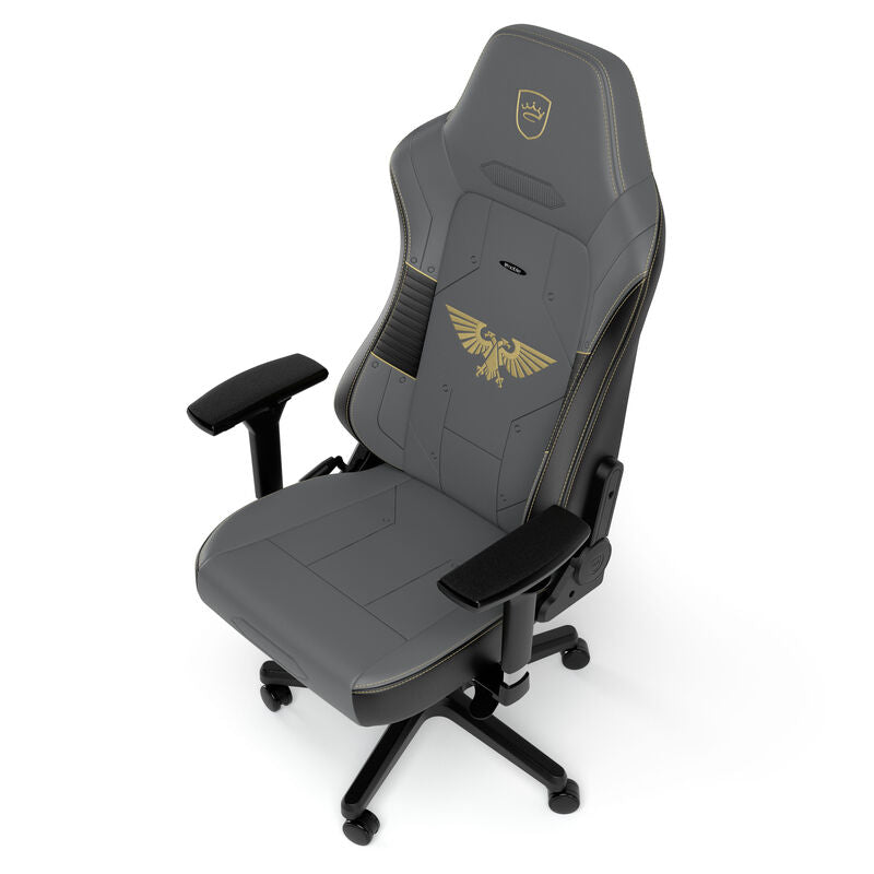 ruller og base på noblechairs HERO gamingstol Warhammer 40K Edition grå