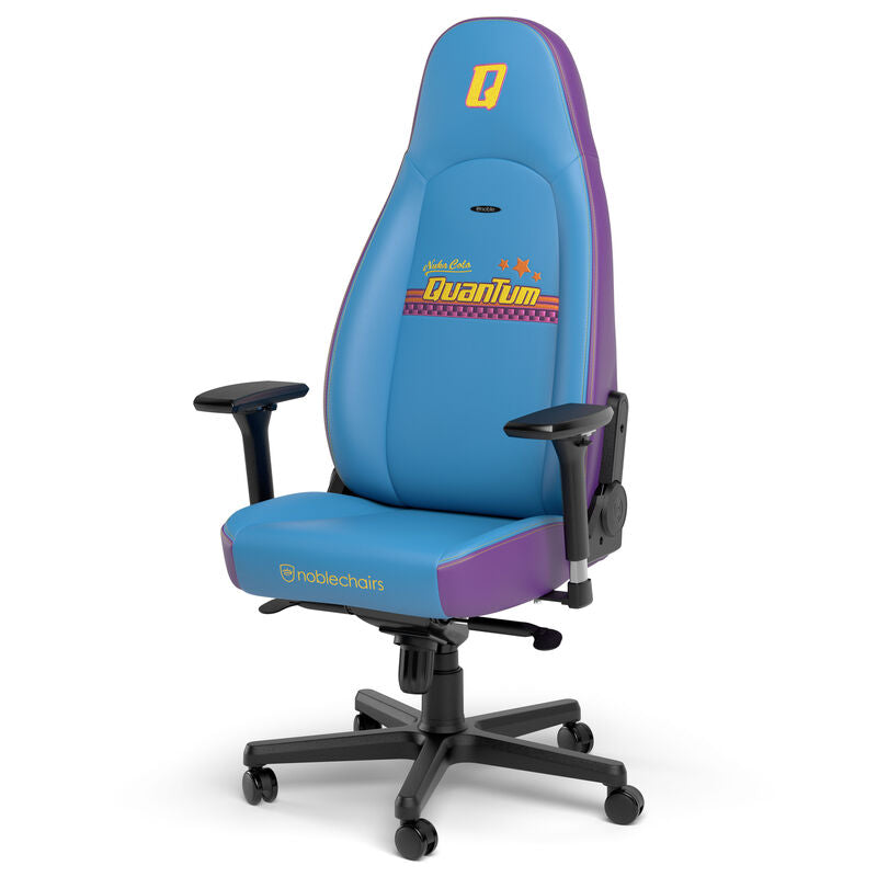 noblechairs ICON gamingstol Fallout Nuka-Cola Quantum Edition detalj av sømmer