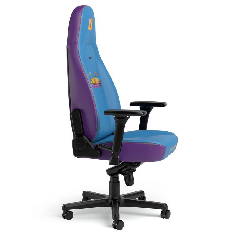 noblechairs ICON gamingstol Fallout Nuka-Cola Quantum Edition nærbilde av armlene