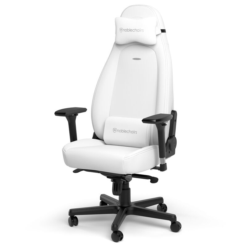 noblechairs ICON gamingstol White Edition hvit bakside
