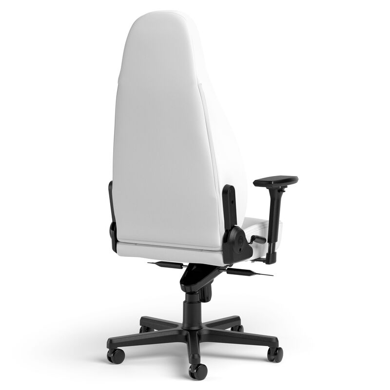 noblechairs ICON gamingstol White Edition hvit detalj av stoff
