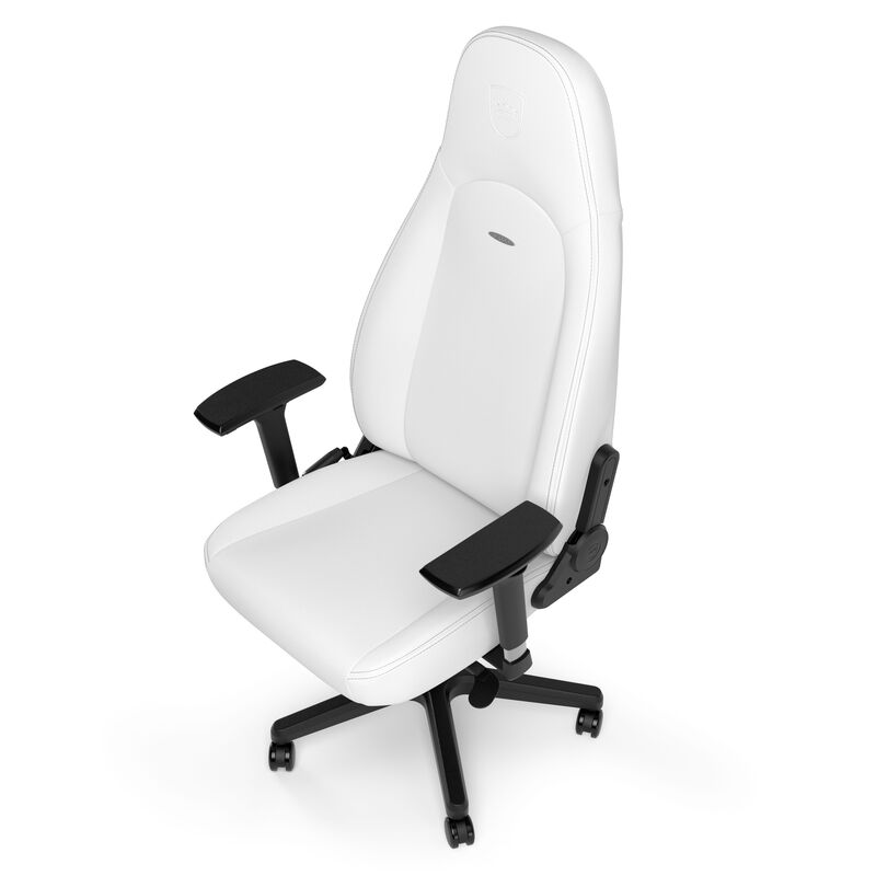 noblechairs ICON gamingstol White Edition hvit med hodestøtte og lumbalpute