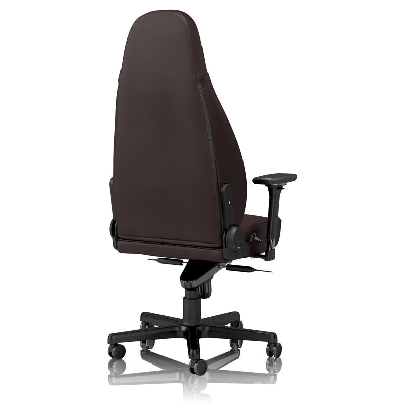 nærbilde av justerbare armstøtter på noblechairs ICON gamingstol Java Edition brun