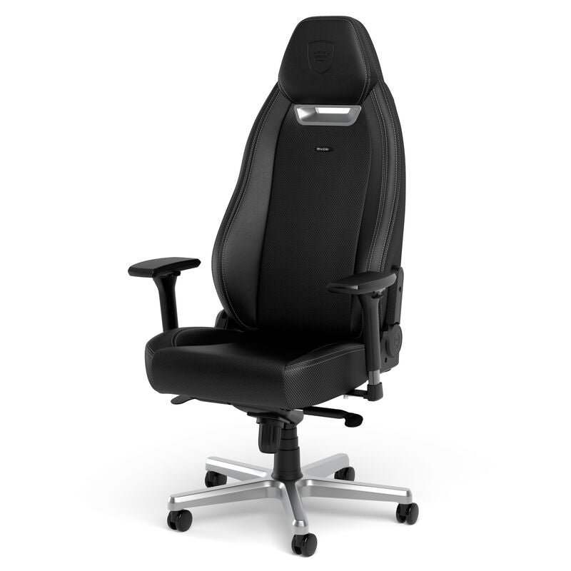 noblechairs LEGEND gamingstol Silver Edition PU-lær detalj av armstøtte