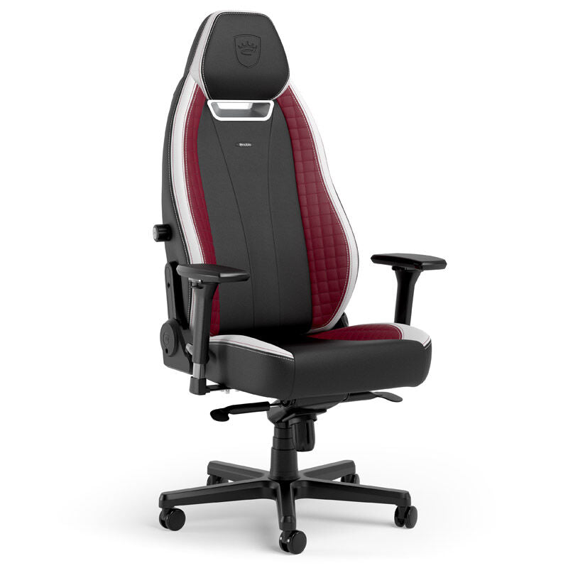 noblechairs LEGEND gamingstol svart/hvit/rød forfra