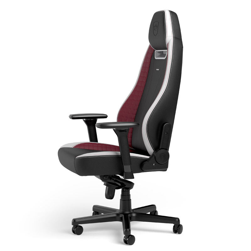 noblechairs LEGEND gamingstol svart/hvit/rød nærbilde ryggstøtte