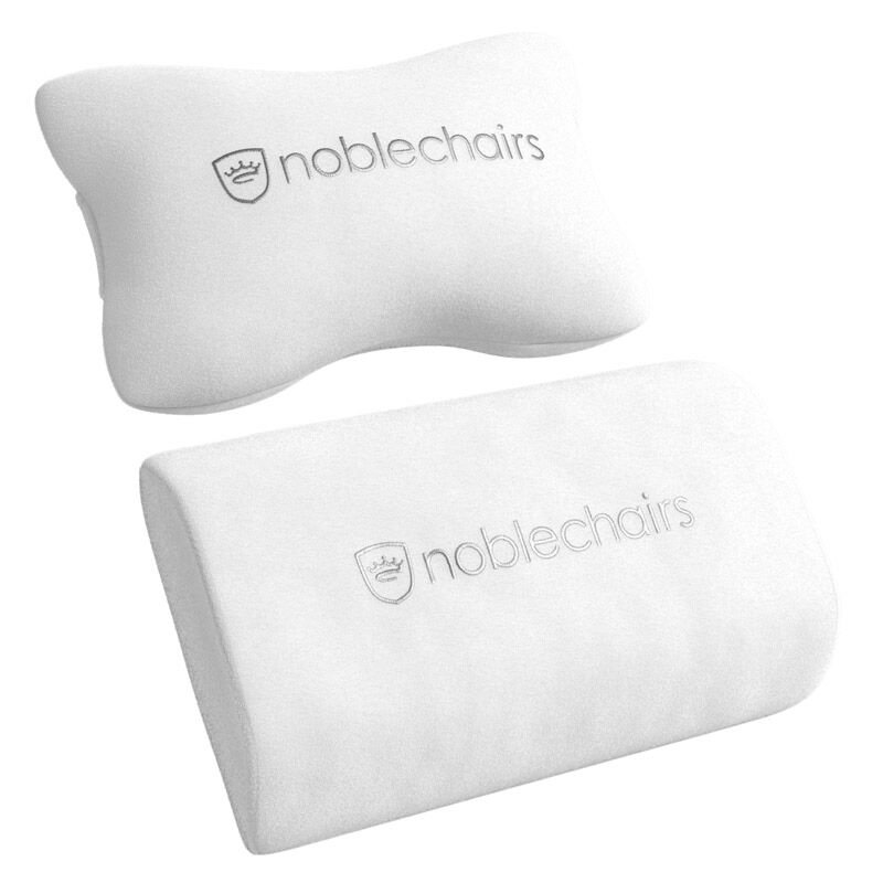noblechairs LEGEND gamingstol White Edition stoffdetalj