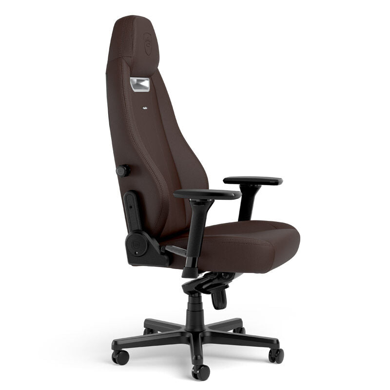 nærbilde av armstøtte på noblechairs LEGEND gamingstol Java Edition kunstskinn 4D