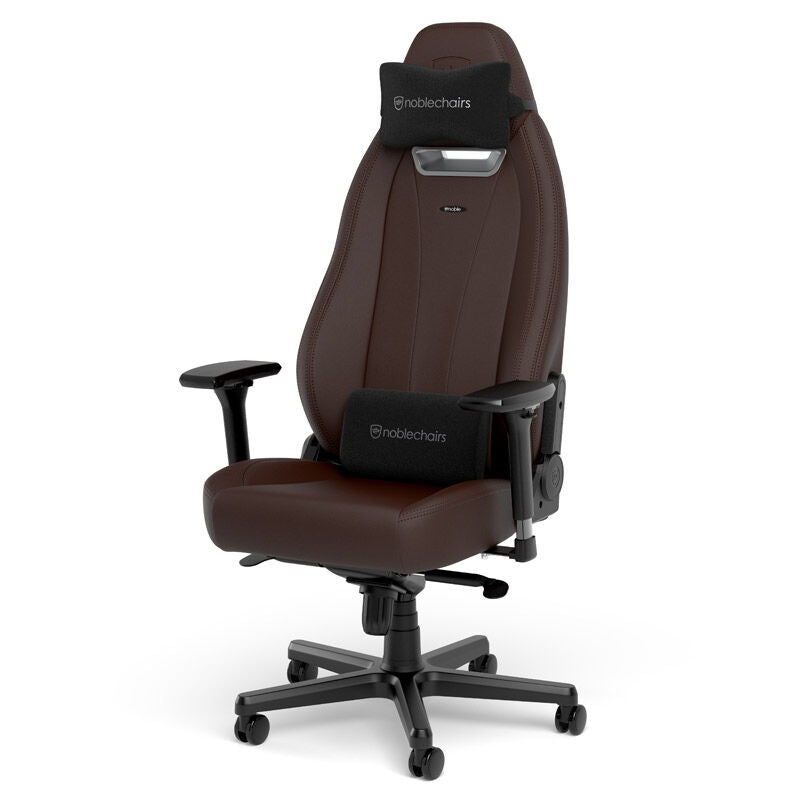 detalj av sømmer på noblechairs LEGEND gamingstol Java Edition kunstskinn 4D