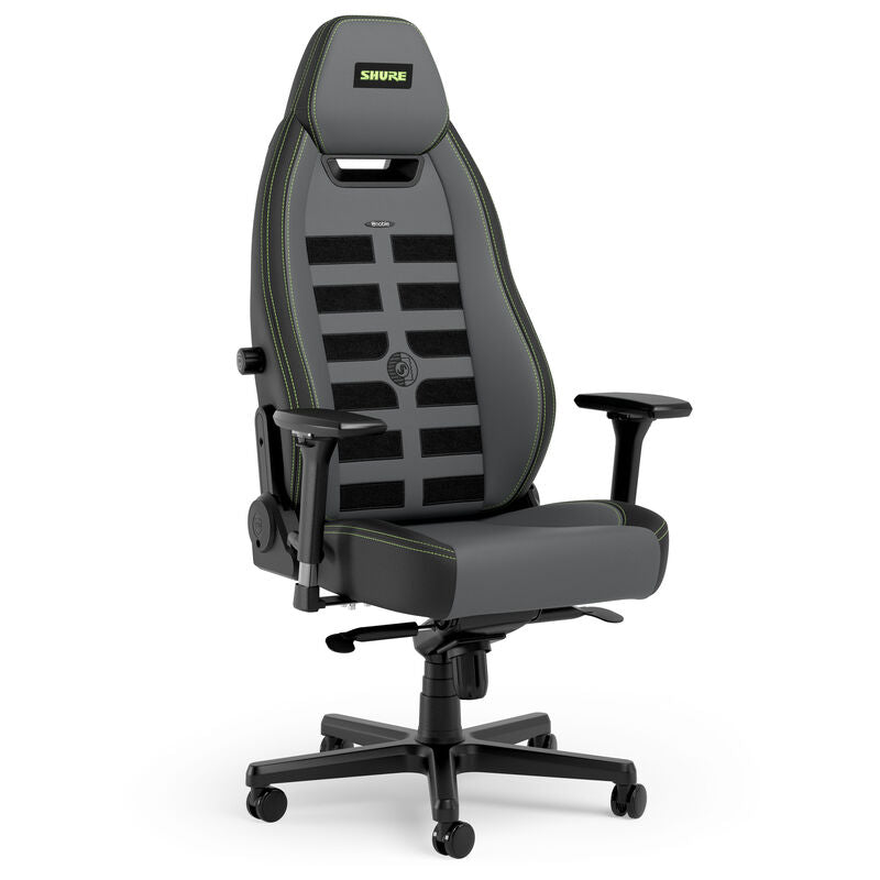 noblechairs LEGEND gamingstol Shure Edition grå/svart forfra