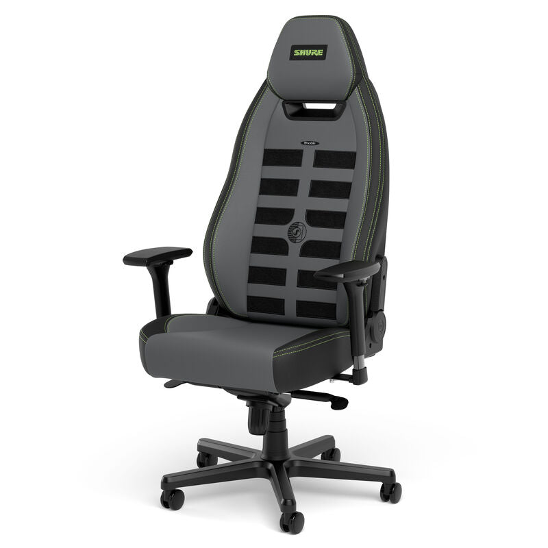 noblechairs LEGEND gamingstol Shure Edition grå/svart detalj av sømmer