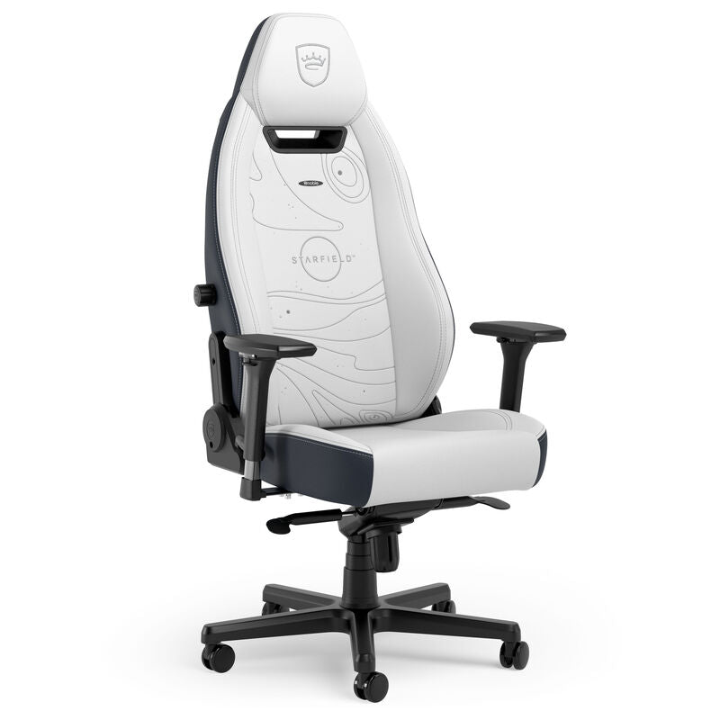 noblechairs LEGEND gamingstol Starfield Edition hvit/blå forfra