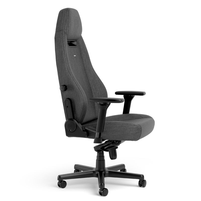 noblechairs LEGEND TX gamingstol antrasitt 4D armlener nærbilde av stoff