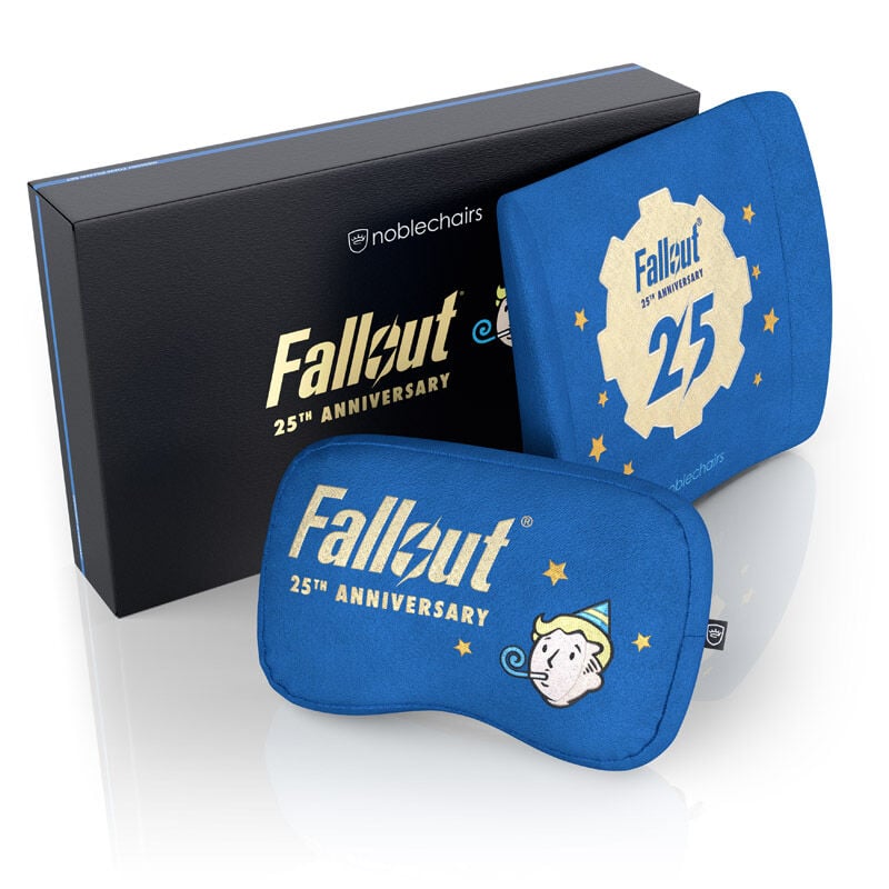 noblechairs Memory Foam putesett Fallout 25th Anniversary Edition forfra