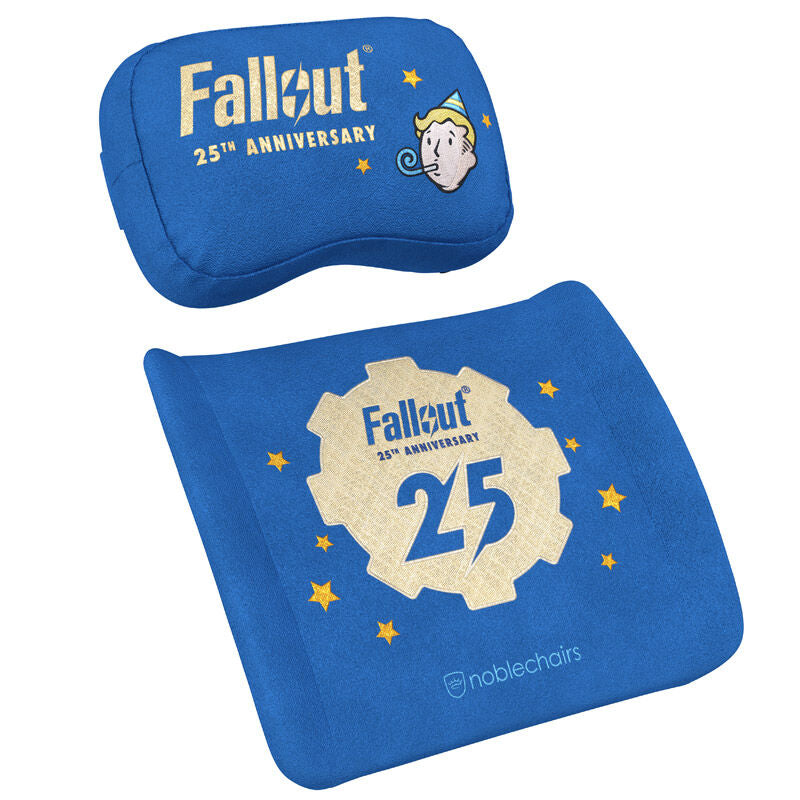 noblechairs Memory Foam putesett Fallout 25th Anniversary Edition bakside
