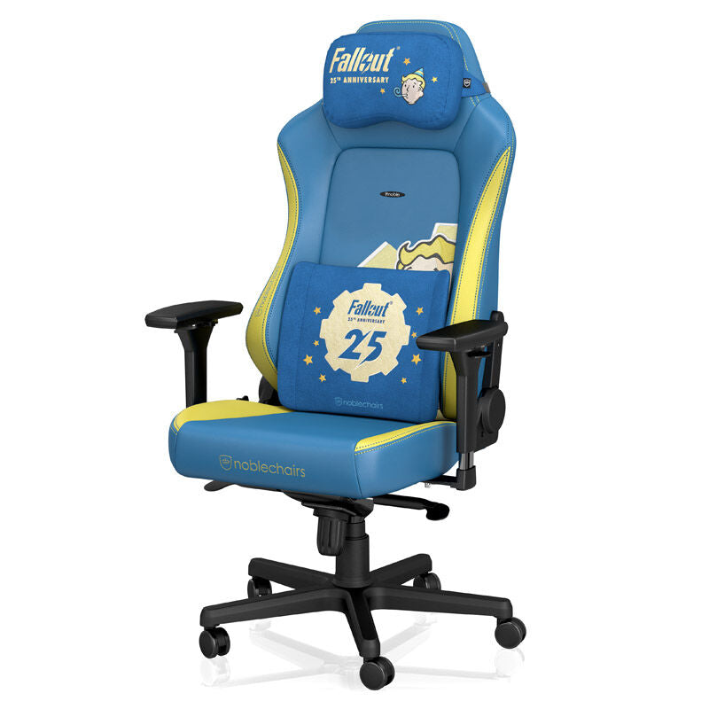 noblechairs Memory Foam putesett Fallout 25th Anniversary Edition montert på stol
