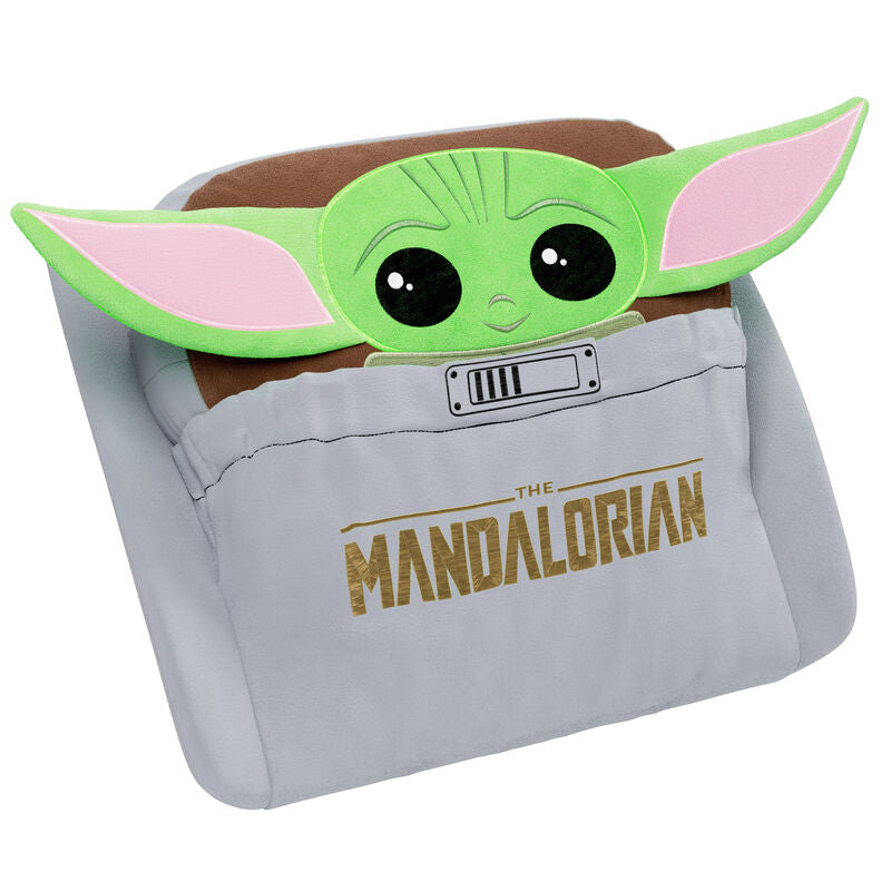 noblechairs Memory Foam putesett Grogu Edition grå montert på stol