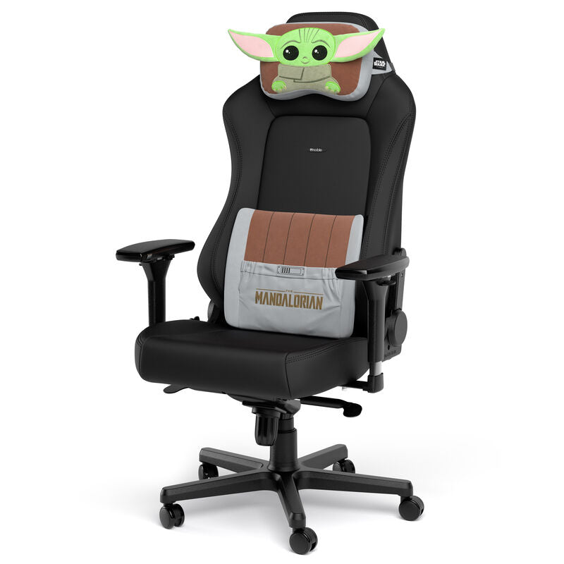 noblechairs Memory Foam putesett Grogu Edition grå nærbilde