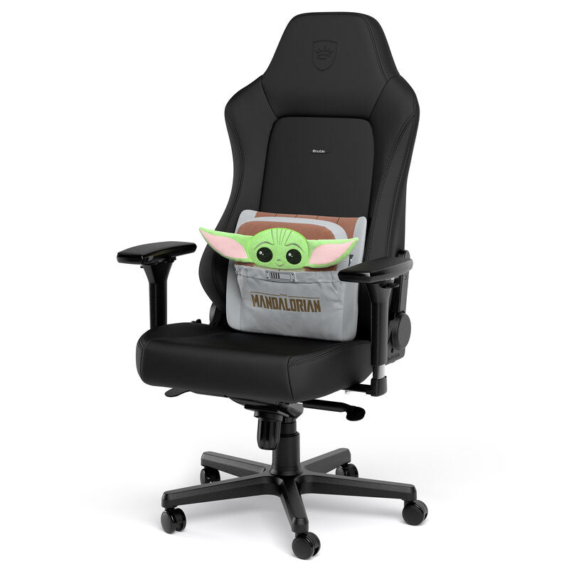noblechairs Memory Foam putesett Grogu Edition grå nakkekissen
