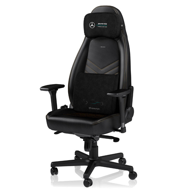 noblechairs Memory Foam putesett Mercedes-AMG Petronas F1 nærbilde memory foam