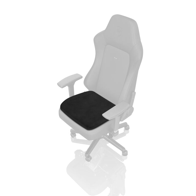 noblechairs Memory Foam putesett Seat Pad + nakkepute svart nærbilde av stoff