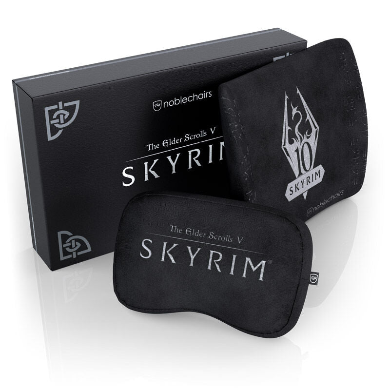 noblechairs Memory Foam putesett SKYRIM Edition forfra