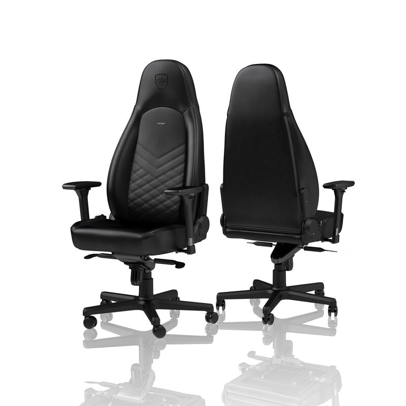noblechairs ICON gamingstol kunstskinn svart/svart bakside