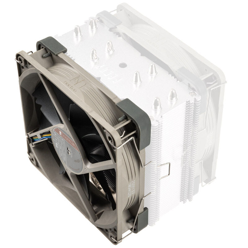 Noctua NA-FK1 redux oppgraderingssett vifte 120 mm PWM montert i kjøler