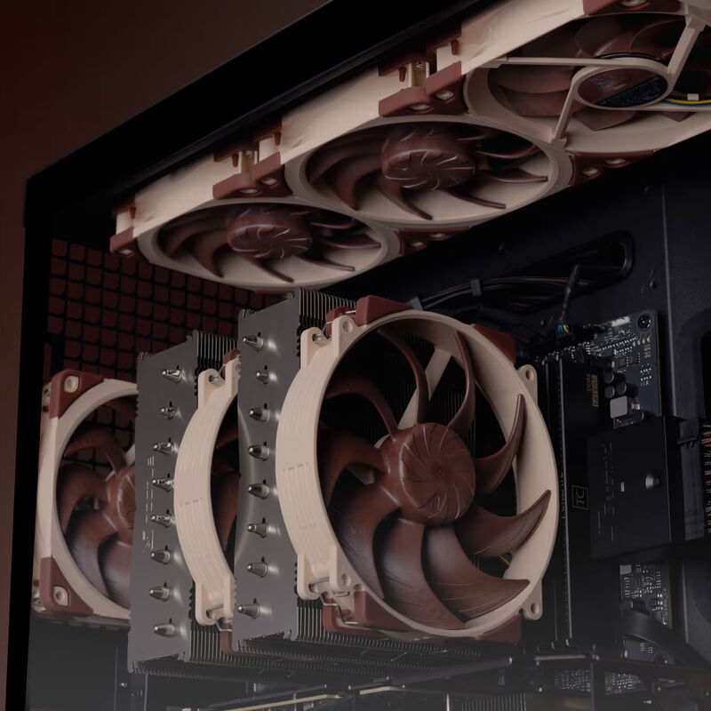 Noctua NF-A12x25 G2 PWM vifte med vibrasjonsdempende feste