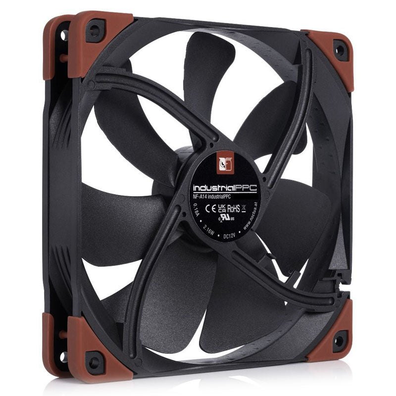Noctua NF-A14 industrialPPC 24V IP67 PWM vifte 140 mm montert i system