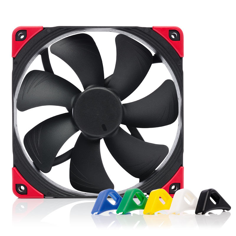 Noctua NF-A14 PWM chromax.black.swap vifte 140 mm bakside