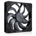Noctua NF-A14x25 G2 PWM chromax.black vifte forfra