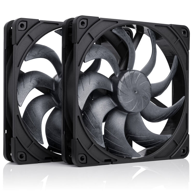 Noctua NF-A14x25 G2 PWM chromax.black vifte 140 mm forfra
