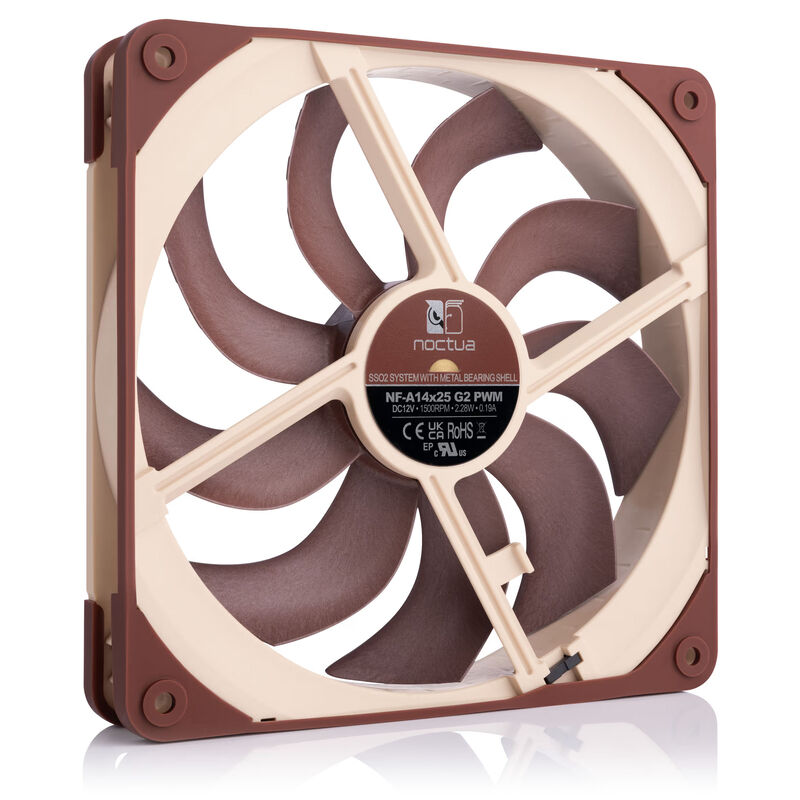 Noctua NF-A14x25 G2 PWM vifte 140 mm detalj av rotor
