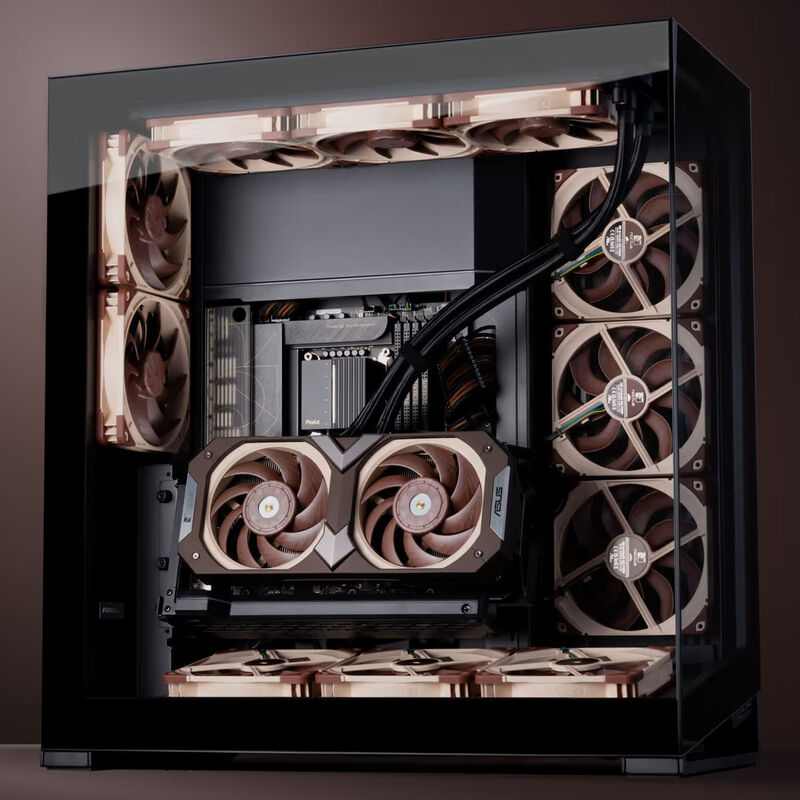 Noctua NF-A14x25 G2 PWM vifte 140 mm i bruk på radiator