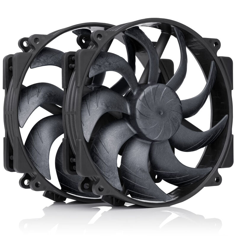 Noctua NF-A14x25r G2 PWM chromax.black vifte forfra
