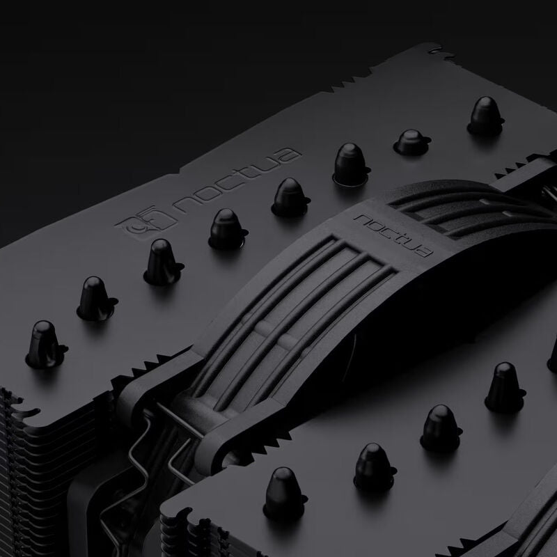 Noctua NF-A14x25r G2 PWM chromax.black vifte nærbilde av ramme