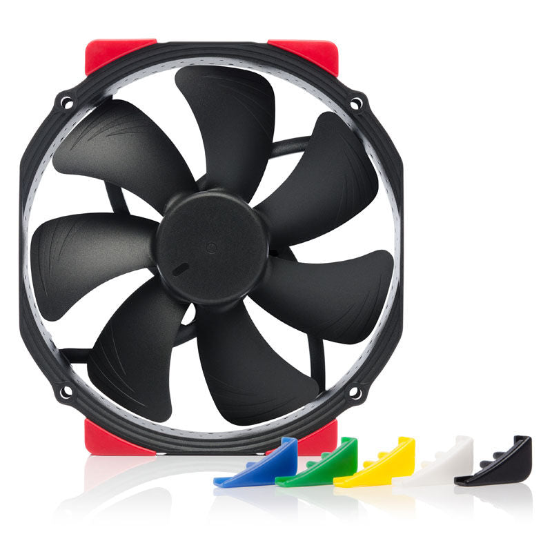 Noctua NF-A15 PWM chromax.black.swap vifte 140 mm svart bakside