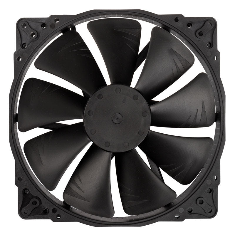 Bakside av Noctua NF-A20 PWM chromax.black.swap vifte 200 mm svart