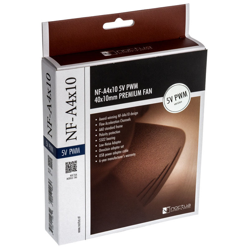 Noctua NF-A4x10 5V PWM vifte med 4-Pin PWM-kontakt