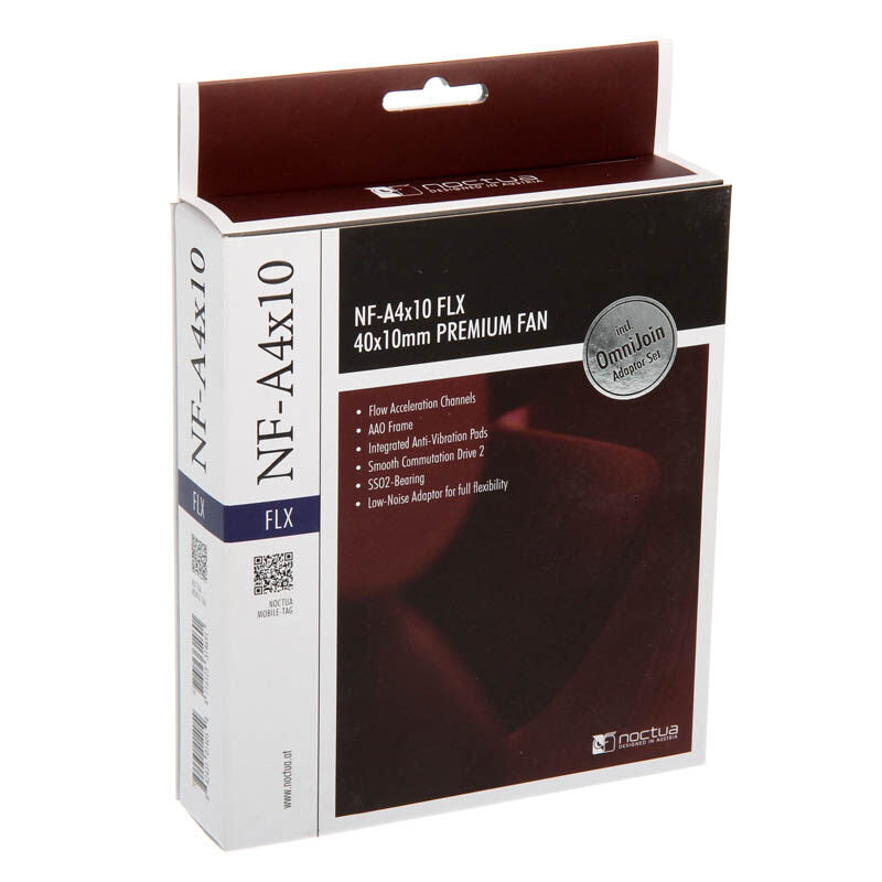 Nærbilde av Noctua NF-A4x10 FLX vifte 40 mm