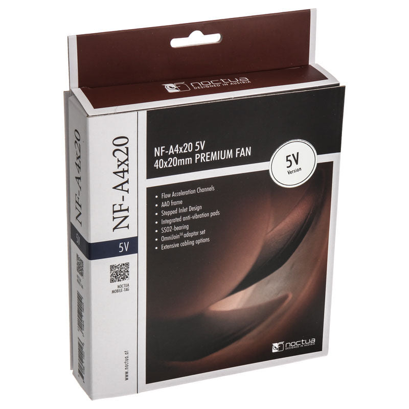 Noctua NF-A4x20 5V vifte kabler og tilkobling