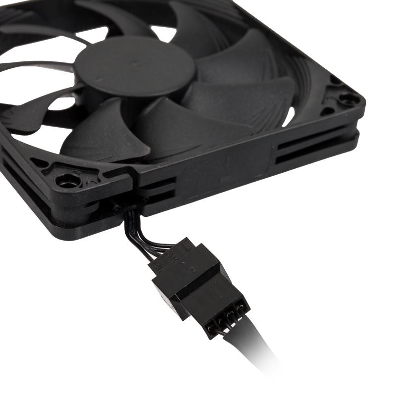 Nærbilde av Noctua NF-A9x14 PWM chromax.black.swap vifte 92 mm svart rotor