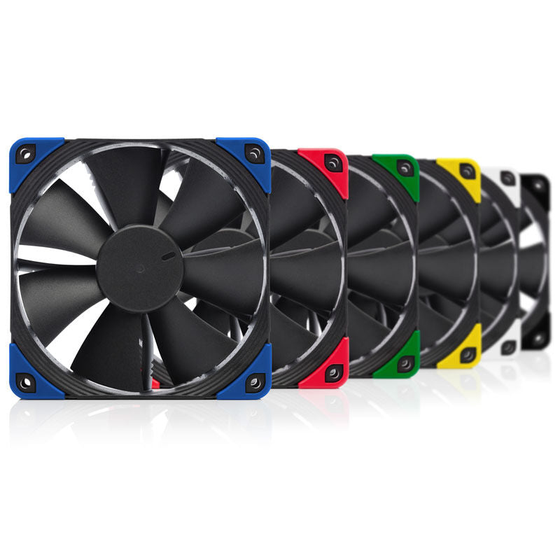 Noctua NF-F12 PWM chromax.black.swap vifte 120 mm svart nærbilde av ramme
