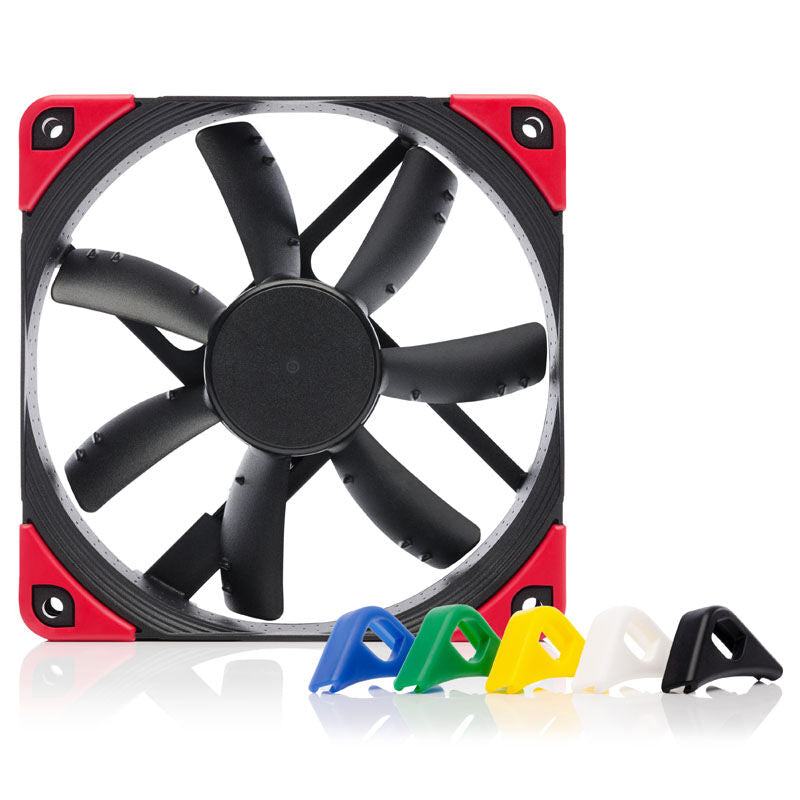 Noctua NF-S12A PWM chromax.black.swap vifte 120 mm bakside